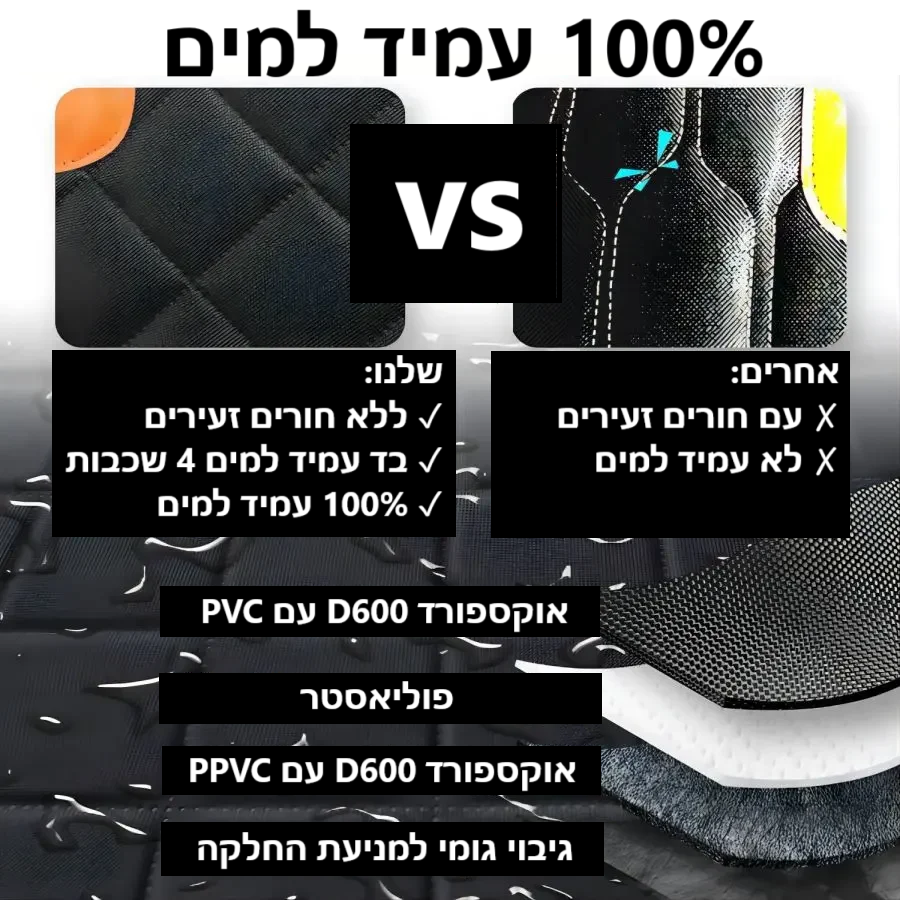 דוגיריף, מגן מושב רכב לכלב עם תחתית קשיחה